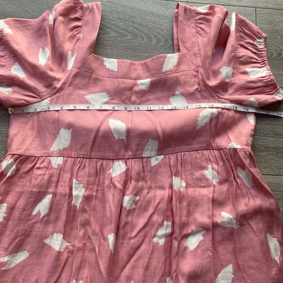 LOFT Pink Babydoll Dress Size M - Picture 5 of 7